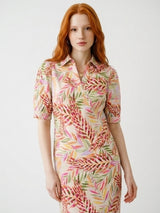 mi piace travel polo jurk 202605 pencil branches print kit