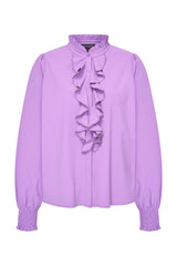Mi Piace-Travel Blouse Ruffle 202930-Hyacinth