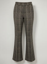 ICNK-Aleyna Knitted Check-Dark Brown