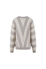 G-maxx Knit Pullover Rekha 25NLG03-Wood Ash/Moon Rock