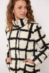 g-maxx jas kylie zwarte ruiten print