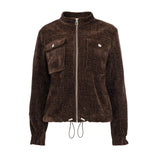 NED-Jack Ruan-B LS-RMJ Chenille Lurex Rib-Ganache Brown