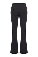 zwarte flared broek mi piace
