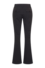 mi piace bonded flared broek 202633 zwart