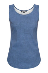mi piace singlet 202027 dark blue denim print