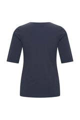 Mi Piace Top Square Neck 202609-Dark Blue