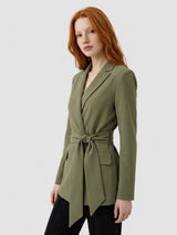 mi piace belted blazer olive 202823