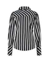 Lady Day Blouse Bente Black/Wool White Stripe