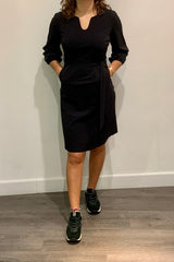 mi piace travelstof jurk 202325 zwart