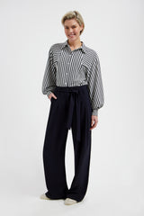 lady day blouse gem blue/simple white