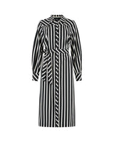 lady day jurk hope black/wool white stripe