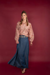 icnk blouse job hotfix warm salmon