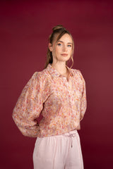 icnk blouse job warm salmon