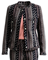 mi piace jacket 202662boho print black