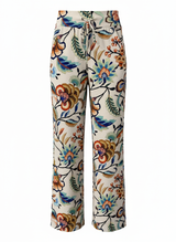 mi piace straight broek 202136 embroided bloom print multicolor