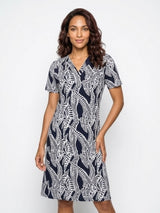 NED- Jurk Simo-C 1/2 SS Marine Rebel Rhythm Traveler