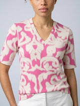 mi piace top 202271 ikat ornament print rose