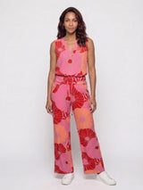 mi piace travel broek straight 202089 desert anemone print coral