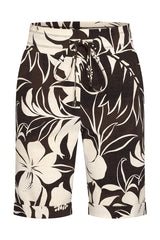 mi piace travel bermuda 202423 tropical hibiscus print espresso