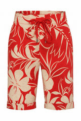 mi piace bermuda 202423 tropical hibiscus print red