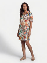 mi piace polo dress 202605 ebroided bloom print multicolor