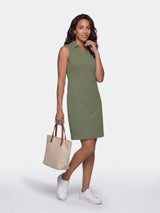 mi piace mouwloze polo jurk 202443 olive