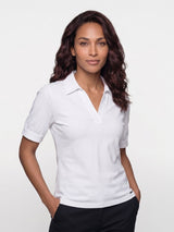 mi piace polo kraag top 202853 white