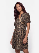 angelle milan jurk 1467 luipaard print