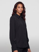 Lady Day-Travel Blouse Mente-Zwart