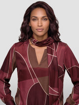 Top Sjaaltje Met Print D307-P165