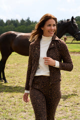 NED-Jacket Yaniek 3/4-RMJ Suedine-Ganache Brown
