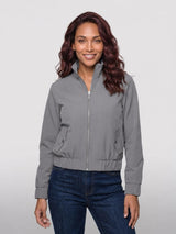 Mi Piace-Funnel Jacket Oversized 202868A-Winter Grey