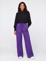 Mi Piace-Dikke Kwaliteit Travel Broek 202136-Winter Purple