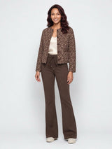 Mi Piace-Travel Jacket Harvest Ikat Print 202811-Espresso