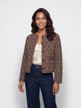 Mi Piace-Travel Jacket Harvest Ikat Print 202811-Espresso