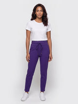 Mi Piace-Dikke Kwaliteit Travelstof Broek 202134-Winter Purple