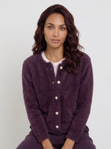 Mi Piace-Hairy Vest 202925-Plum Perfect