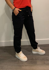 zwarte cargo broek van mi piace