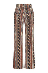mi piace broek 202089 boho print espresso