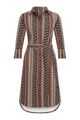 mi piace jurk 202092 boho print espresso