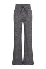 mi piace dikke kwaliteit straight broek stone foil print dark grey