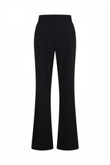 Mi Piace straight travelbroek met knopen detail 202195-Black