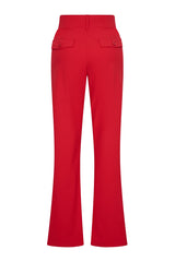Mi Piace straight travelbroek met knopen detail 202195-Red
