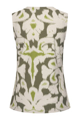 Mi Piace Travel Top 202425 Ikat Ornaments Print-Olive