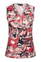 mi piace top 202425 wild flower print red