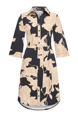 mi piace travel jurk 202663 big flower print black