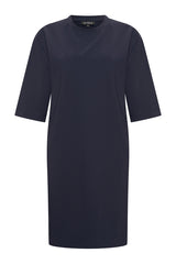 mi piace bonded travel jurk dark blue