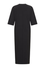 mi piace bonded maxi dress 202692 zwart