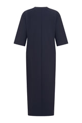 mi piace bonded maxi jurk 202692 donkerblauw