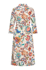 mi piace jurk 202757 embroidered bloom print